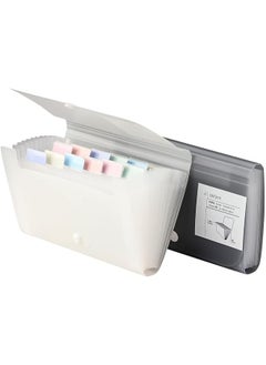 erorex Expanding File Holder 2Pcs A6 Pp 12 Pockets Coupon Organizers With Labels Waterproof Expandable Receipt Storage Wallet For Home Office School Pockets Receipt Organizer  - Image 1