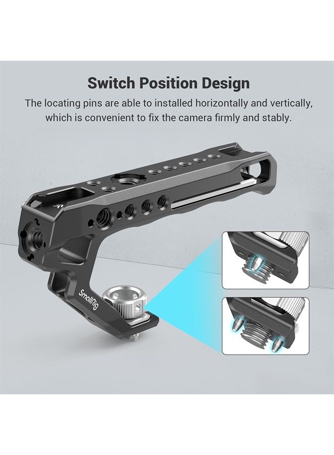 SmallRig Ergonomic Handle with Locating Holes for ARRI, Anti-Off Designed Cold Shoe Adapter - 2165 - Image 4
