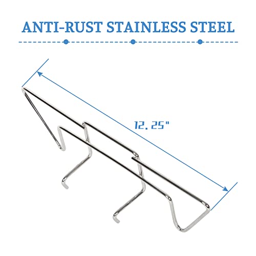 OLIGAI Stainless Steel Charcoal Rails for Weber Charcoal Grill,Indirect BBQ Grilling Accessories for 18/22/26 Inch Weber,Replacement for 7402 Charcoal Rails(Set of 2) - Image 2