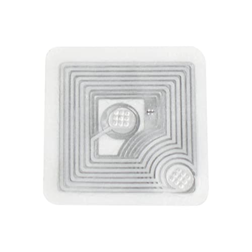 RapidRadio RRHFT10 13.56 MHz ISO15693 ISO18000-3 ICODE SLIX HF RFID Wet Inlay Label Tag - 18 X 18 mm, Pack of 10 - Image 1