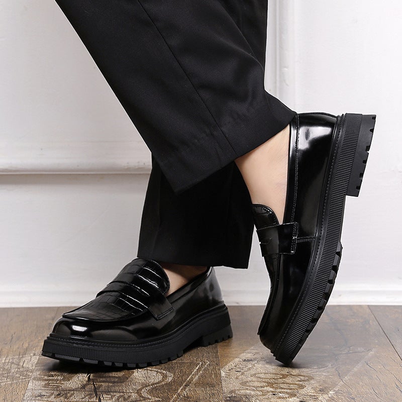 Men'S Shoes Plus Size New Casual Shoes Fashion Legged Loafers Fashion British Style Business Leather Shoes - Image 5