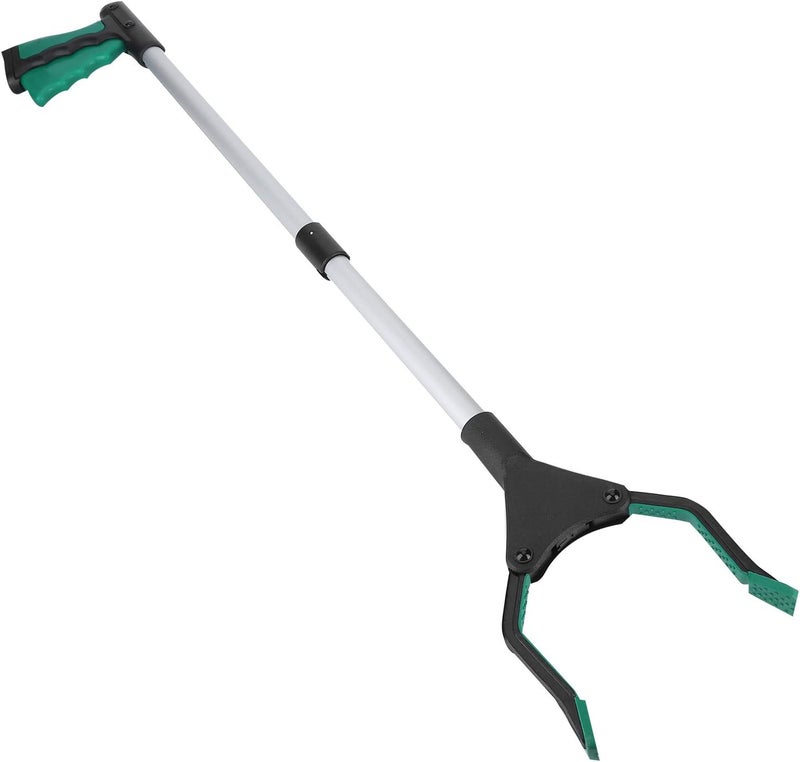 comfrt 31.5inch Extra Long Trash Grabber, Folding Trash Leaf Pickup Grabber Reacher Tool Reaching Assist for Elderly(Green) - Image 4