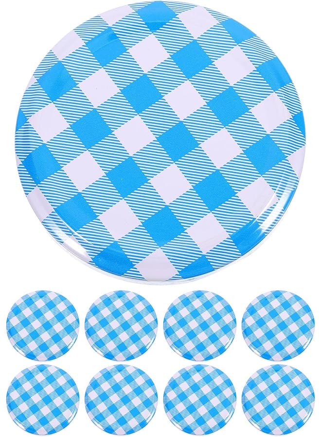 S-TOP Jam Jar Lids Tinplate Airtight Sealing Caps for Regular Mouth Canning Jars Reusable Jar Covers for Glass Containers Food Storage Pickles Spices Tea Biscuits - Image 1