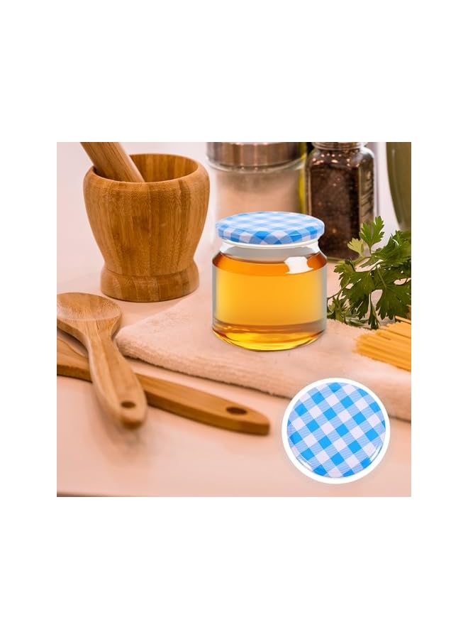 S-TOP Jam Jar Lids Tinplate Airtight Sealing Caps for Regular Mouth Canning Jars Reusable Jar Covers for Glass Containers Food Storage Pickles Spices Tea Biscuits - Image 4
