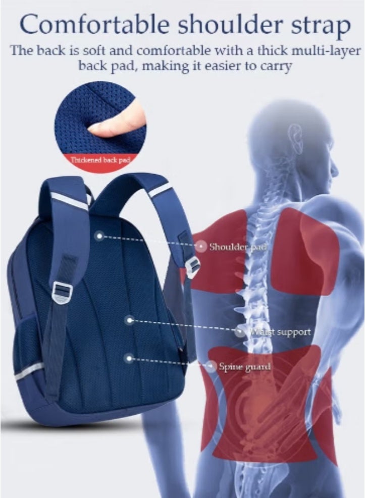 DUNISO New Spine - Protecting Schoolbag | Waterproof & Stain - Resistant, Comfortable Shoulder Straps - Image 4