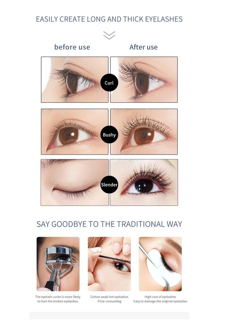 Laseta Electric Eyelash Curler, Portable Heated Eyelash Curlers, Quick Natural Curling 24H Long Lasting Eyelash Curlers, LED Display 4 Temp Settings, Suitable for Makeup Tool for Girls  - Image 2