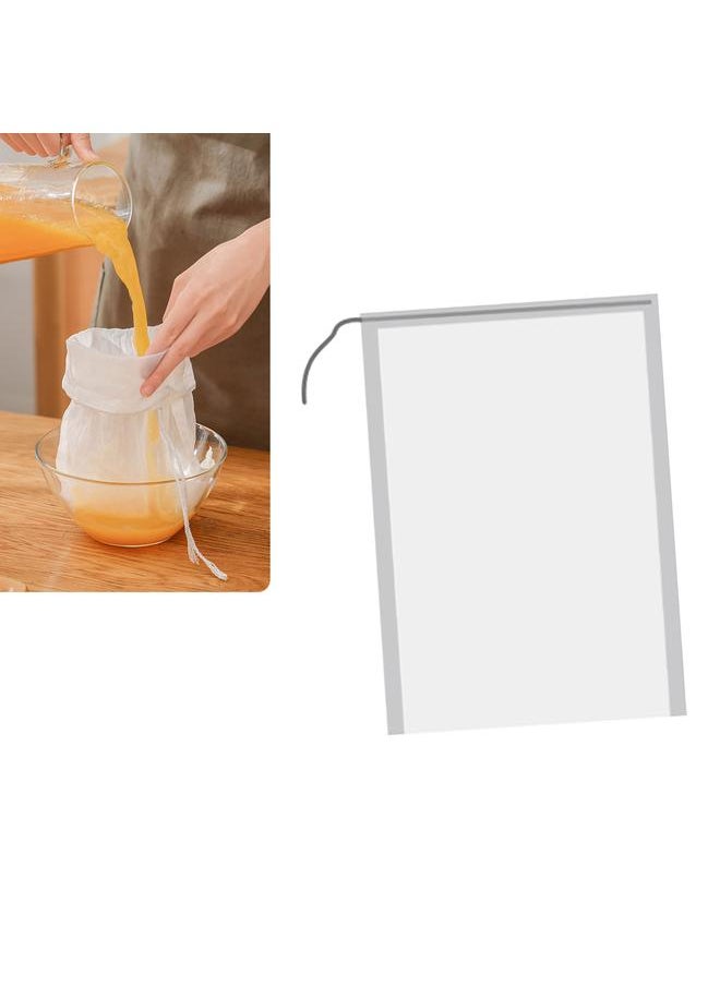 Thoraya Soy Milk Fine Mesh Bag High Density Reusable Multi Functional Soy Milk Nylon Straining Bag for Home 100 Mesh  - Image 5