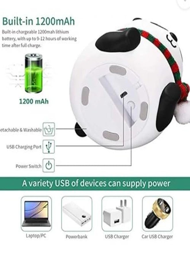 Calpix Panda Night Lamp, Cute Panda Design with Scarf, Decorative LED Light for Kids Room - Image 5
