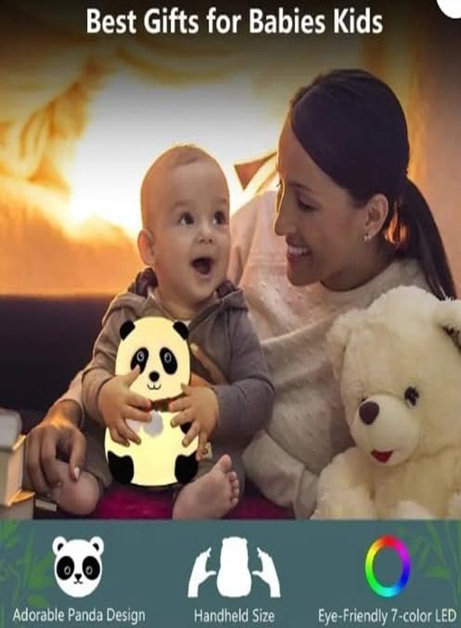 Calpix Panda Night Lamp, Cute Panda Design with Scarf, Decorative LED Light for Kids Room - Image 2