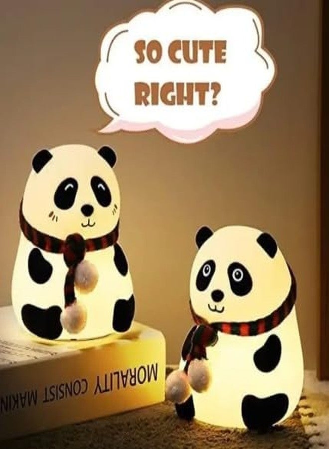 Calpix Panda Night Lamp, Cute Panda Design with Scarf, Decorative LED Light for Kids Room - Image 3