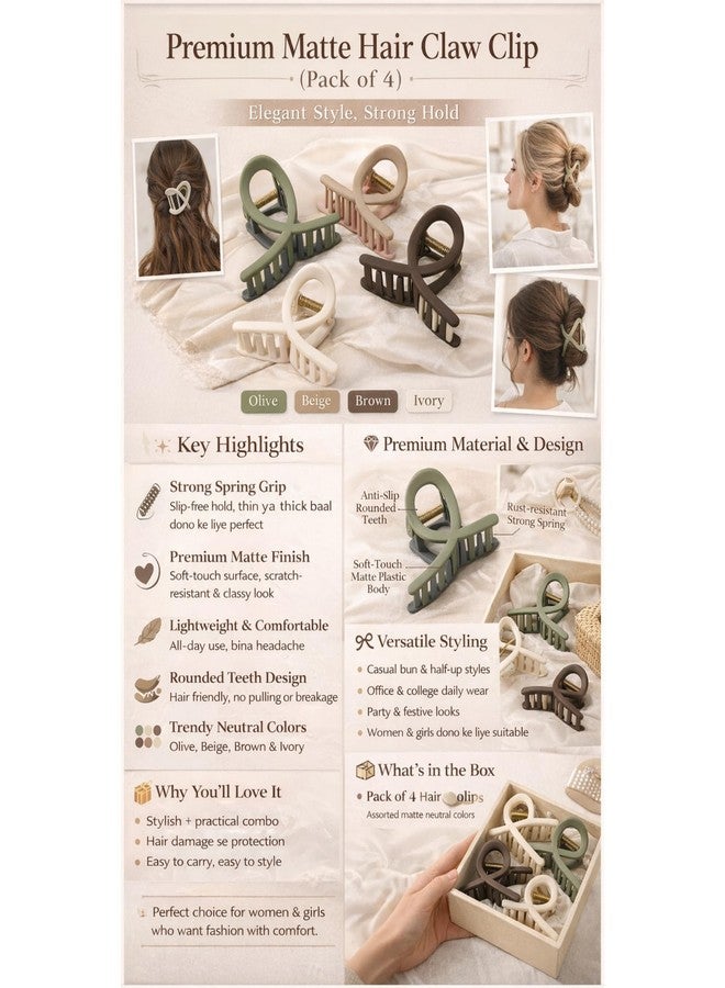 Freebies 3pcs Double Shade Knot Hair Clip | Trendy Korean Hair Clutcher | Hair Accessories for Girls Women | Party Wears Hair Claw - Image 2