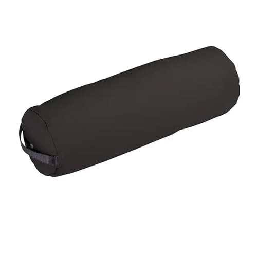 EarthLite Bolster Pillow Fluffy Soft Filling Durable Easy to Clean 100 PU Upholstery incl Strap HandleProfessional Quality CFCFreeBack Pain Relief Black - Image 2