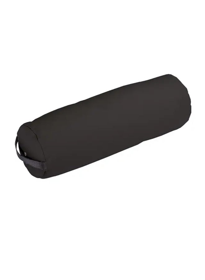EarthLite Bolster Pillow Fluffy Soft Filling Durable Easy to Clean 100 PU Upholstery incl Strap HandleProfessional Quality CFCFreeBack Pain Relief Black - Image 3