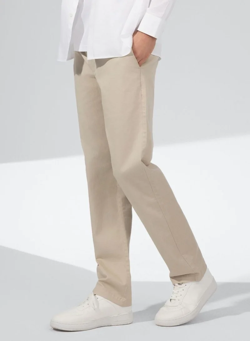 Men's Stretch Twill Khaki Pants