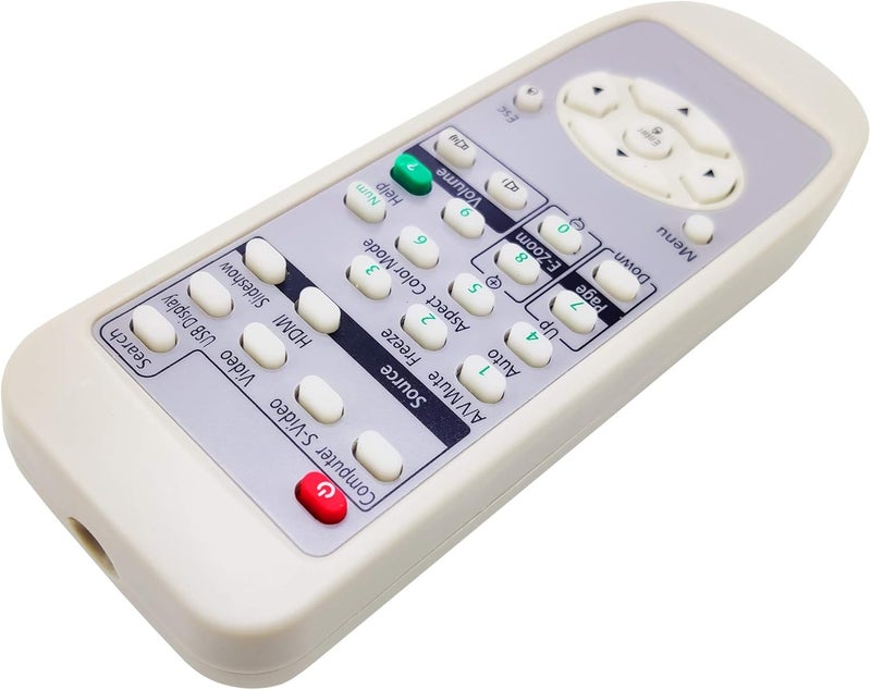 INTECHING 1491616 Projector Remote Control for Epson EX31, EX3200, EX51, EX5200, EX71, EX7200, EB-W6, EP700, EX70, PowerLite 826W+/ 84+/ 85+/ 92/93/ 935W/ 95/ 96W/ S7/ S9/ W7/ X9/ W6/ Home Cinema 700 - Image 2