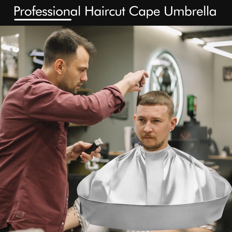 Wsevinn Hair Cutting Cape Professional Salon Barber Cape Foldable Haircut Cloak Hairdressing Umbrella Apron Kit for Adult Men and Women - Image 5