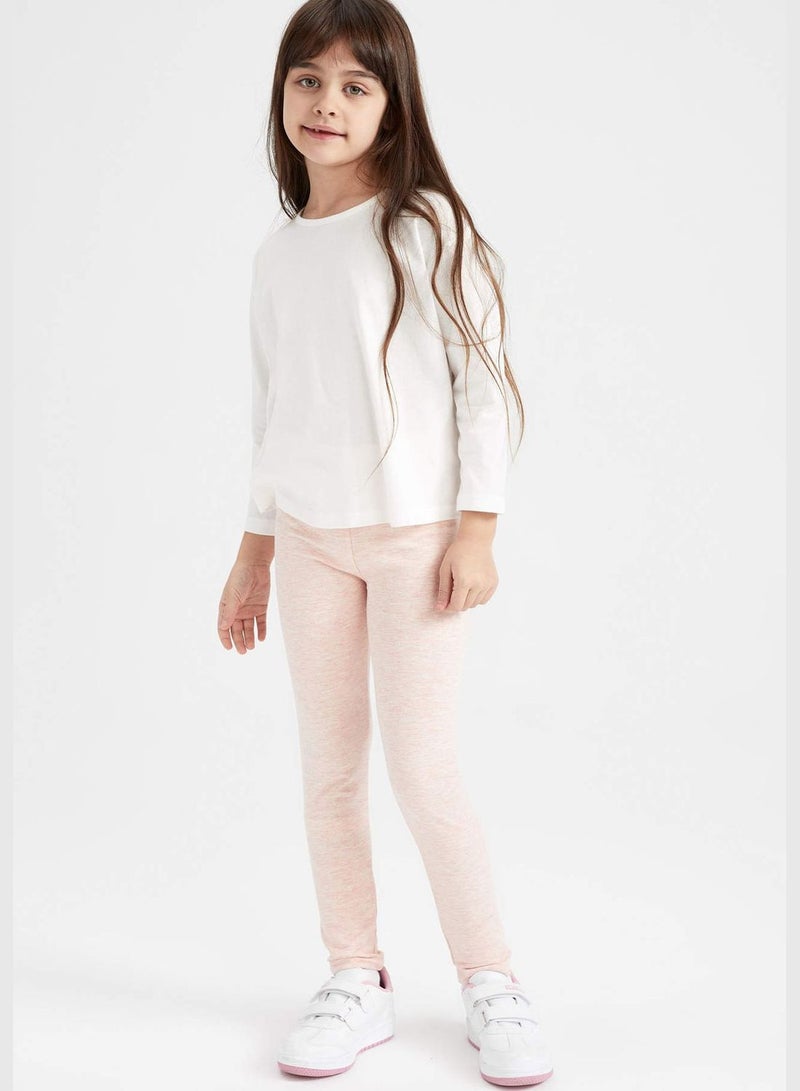 DeFacto 2 Pack Girl Legging Fit Knitted Leggings - Image 5
