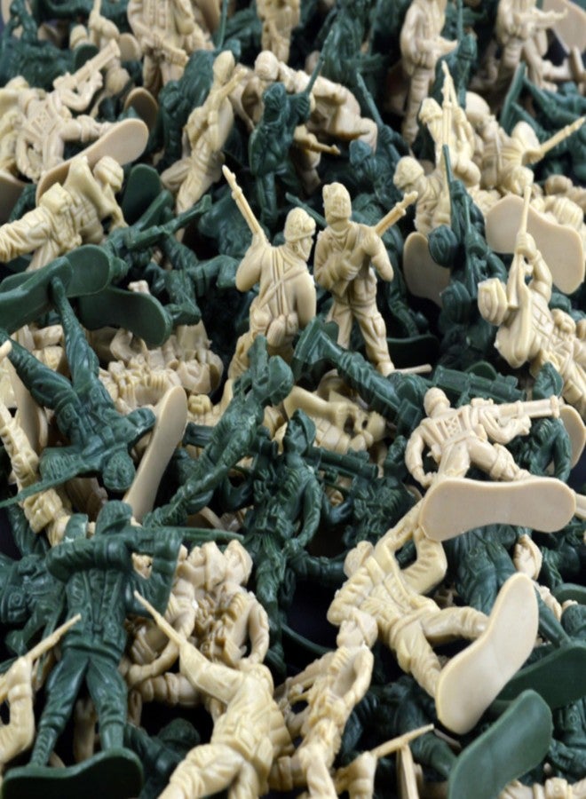 Mallexo Plastic Soldier Army Toys for Kids 65PCs Warrior Fighter Army Figure Set for Children Militery Army Base Camp Toy for Boys & Girls Battlefield Playset Decor & Education Toys for 3+ Year Old - Image 5