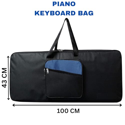 TECHBLAZE 40inch Piano Keyboard Bag Compatible with Yamaha PSR-I400, PSR-I500, PSR9000, PSR 8000 & Casio CT-X870IN, CT-X8000IN, CT-X9000IN 61 Keys Keyboards Front Side Pocket Padded Keyboard Piano Bag - Image 2