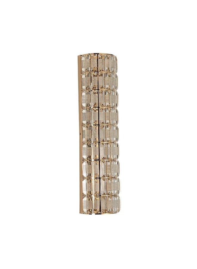 Danube Home Concetta Wall Bracket Steel+Metal 13X13X59 Led Gold A3801/Wall | Contemporary Indoor Wall Lamps | Wall Mounted Lanterns | Modern Design Indoor Lighting For Bedroom Dining Living Room - Image 2