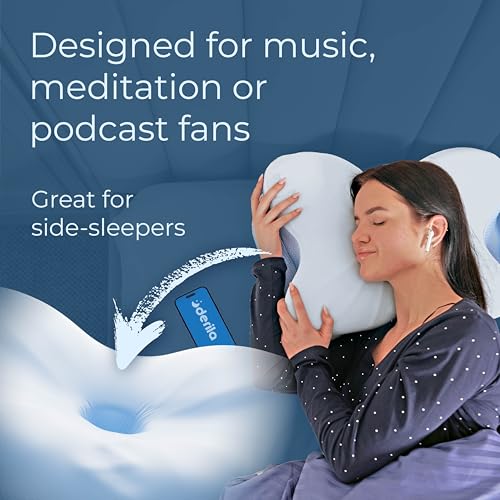 Derila Ergo Cervical Neck Pillow for Sleeping Pillow Contour Memory Foam Pillows for Back, Side Sleeper Pillows 21.25 x 14.17 x 4.72 inches - Image 3