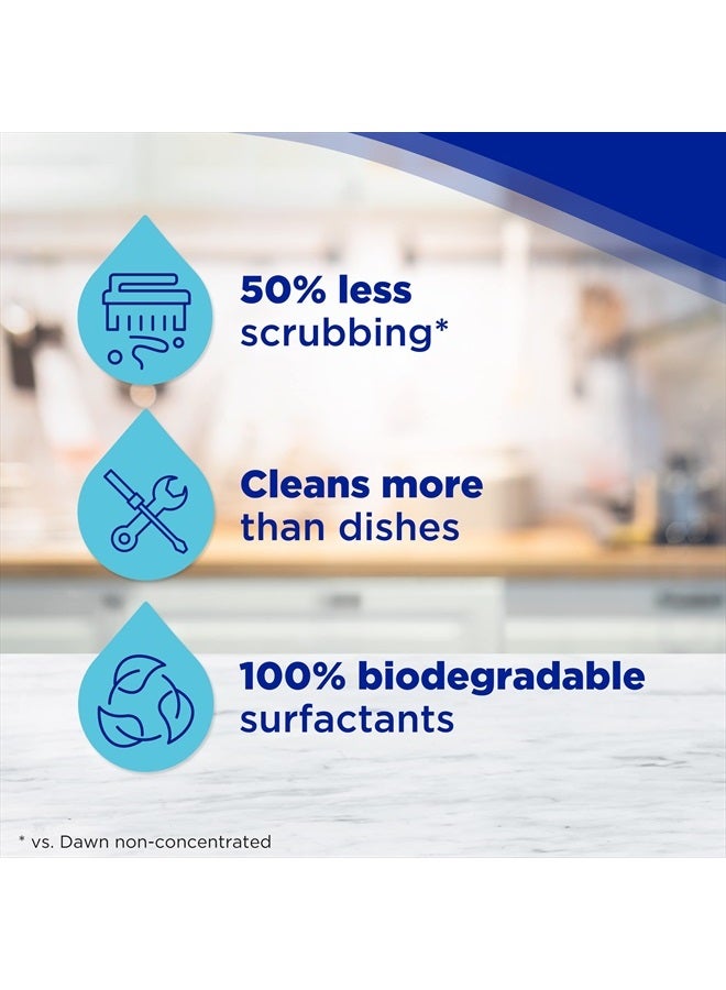 Dawn سائل غسيل الصحون الفائق، رائحة أصلية، 38 أونصة سائلة (عبوة واحدة) - Image 2