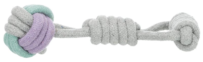 Trixie Junior Rope Ball with Handle for Pets | Non-Toxic Tug Toys for Puppies and Adult Dogs Made with Cotton, Helps Massage Your Dogs Gums and Promotes Dental Hygiene – 6 cm/23 cm - Image 2