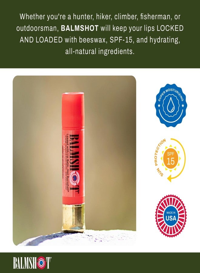 BALMSHOT Two Pack of 100% Natural Organic Pomegranate Lip Balm - Image 3
