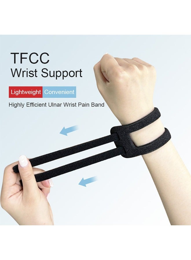 سناد الرسغ، حزام الرسغ، واقي الرسغ، لفافات الرسغ القابلة للضبط لدموع TFCC، مقاس واحد يناسب أكثر. للرسغين الأيسر والأيمن، دعم السلالة التي تحمل الوزن، التمارين - Image 2