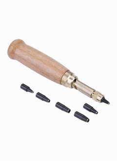 Y&D Screw Punch Tool Kit, Automatic Belts Punch, Leather Hole Strap Watch Band Belt Eyelet Revolving Hand Puncher for Sewing Craft  - Image 1