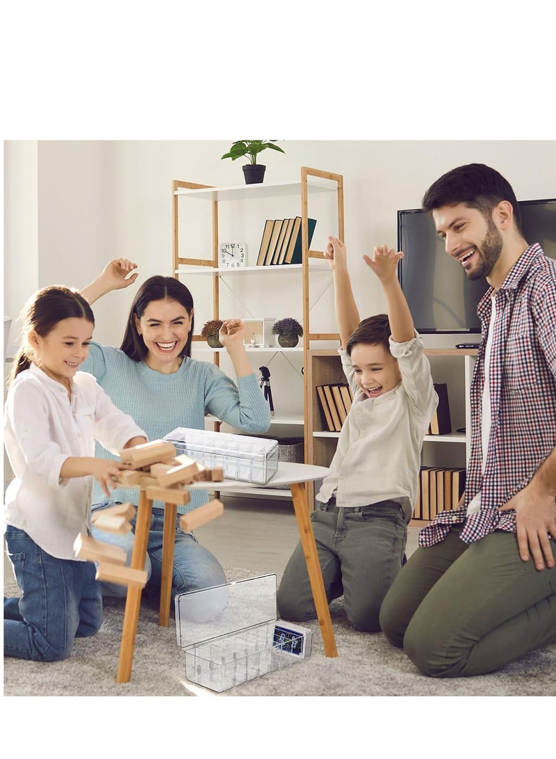 SYOSI Trading Card Storage Box, 2Pack Playing Card Deck Cases with Removable Dividers, 560Count Graded Baseball Card Holder Container Sports Card Display Case for Basketball Football Hockey Gaming Loader - Image 5