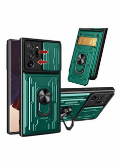 Excefore Case for Samsung Galaxy Note 20 Ultra Case Cover Slide Camera, KASTWAVE Kickstand＆Card Holder Cover Armor Slim Heavy Duty Hard Phone Case for Samsung Note 20 Ultra (Green)  - Image 1