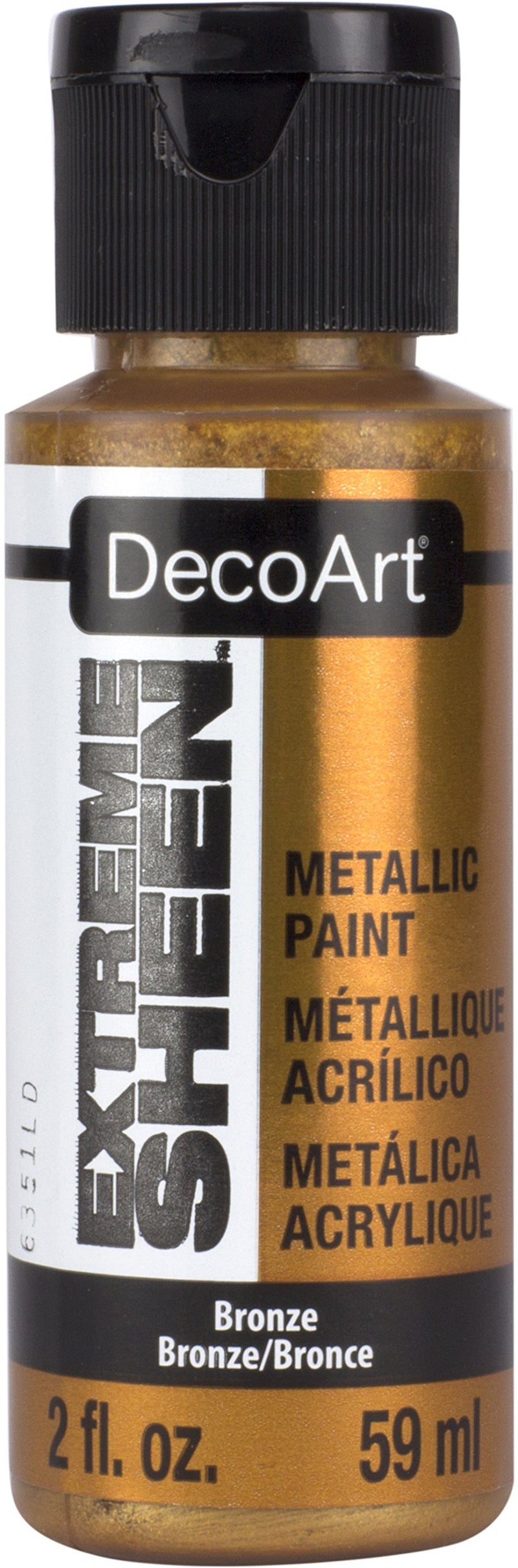 DecoArt Extreme Sheen Bronze Metallic Acrylic Paint, 2 Fl. Oz. Bottle (Pack of 1) - Image 1