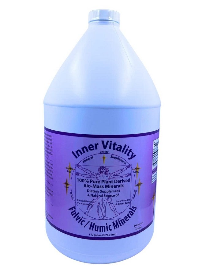 Inner Vitality Inner Vitality Fulvic Humic Mineral Blend Trace Elements Vitamins and Amino Acids Morningstar Minerals (1 Gallon)