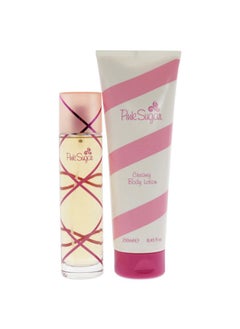 Aquolina Pink Sugar for Women 2 Pc Gift Set 3.4 Oz Eau De Toilette Spray, 8.45 Oz Creamy Body Lotion, Fresh scent  - Image 1