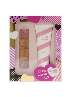 Aquolina Pink Sugar for Women 2 Pc Gift Set 3.4 Oz Eau De Toilette Spray, 8.45 Oz Creamy Body Lotion, Fresh scent  - Image 2