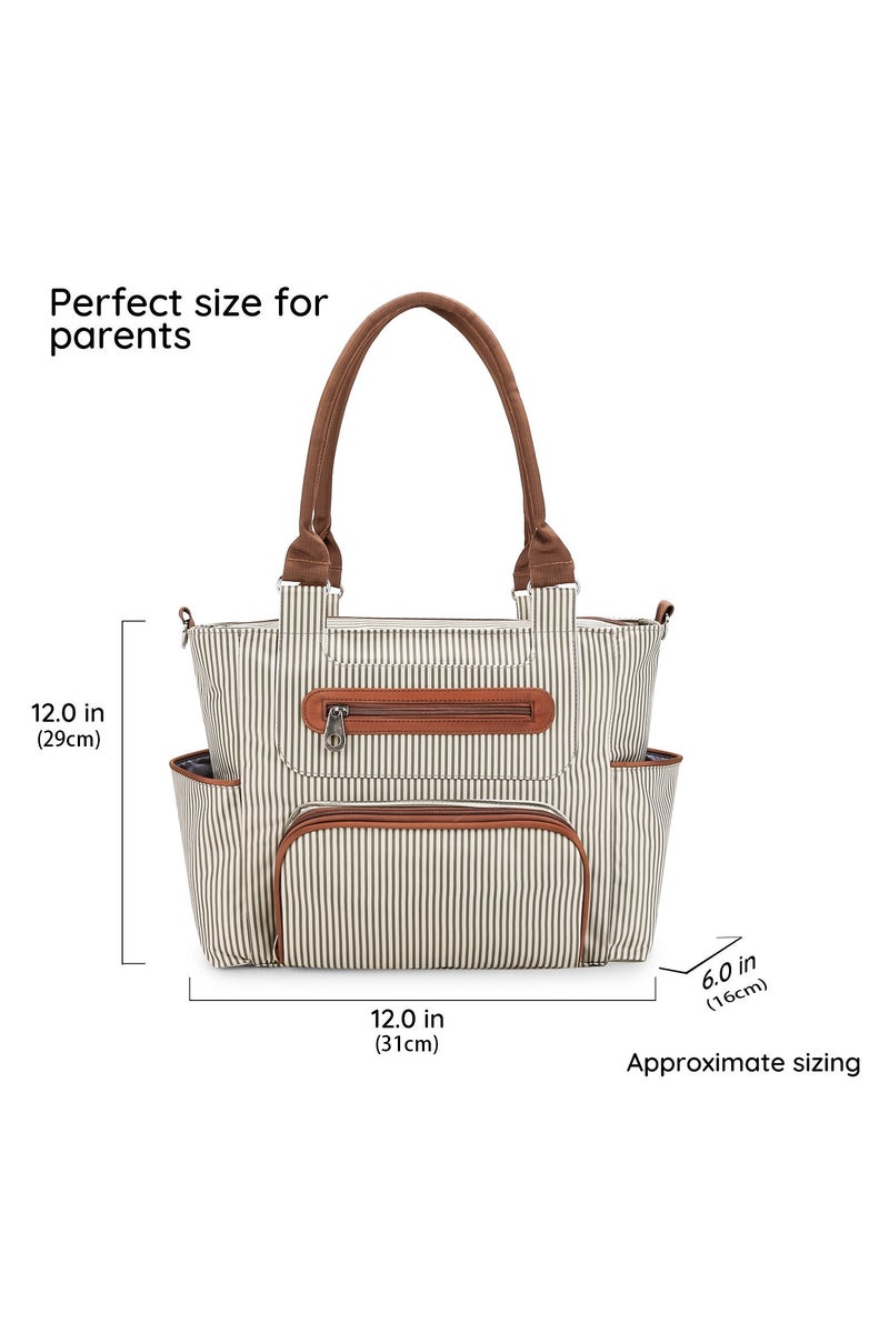 general 7-piece set of mommy bag handbag multi-functional large capacity mom bag mother and baby diaper bag out handbag - Image 5