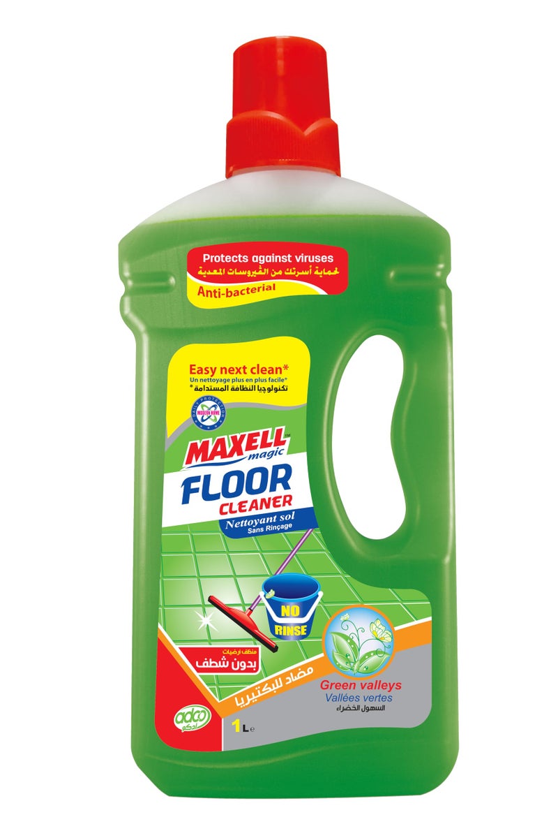 Maxell Magic Floor Cleaner with Green Valley Scent - 1 Liter - Image 1