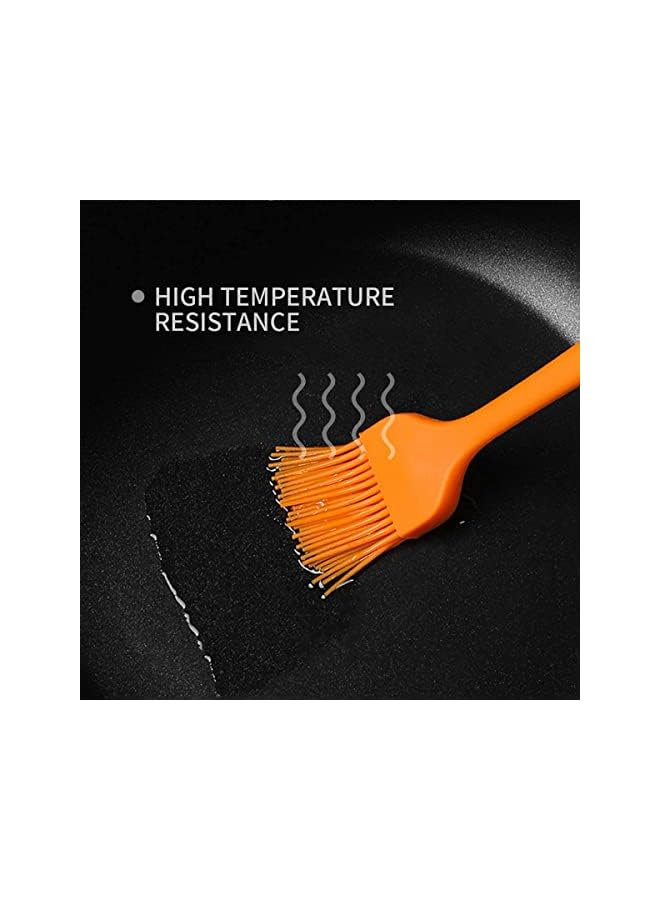 ECVV Silicone Pastry Brush 4 Pcs, Heat Resistant Basting Brush Set For Baking, Bbq Grill, Kitchen Cooking Barbecue Brush Multicolor 8-3/4 Inch Long - Image 5