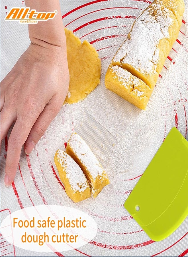ALL-TOP ALLTOP Hard Bench Scraper – Premium Quality Bread Tools for Homemade Baking,Dough Cutter with Versatile Usage - Vibrant and Ergonomic Plastic Bowl Scrapers for Your Kitchen - Image 3