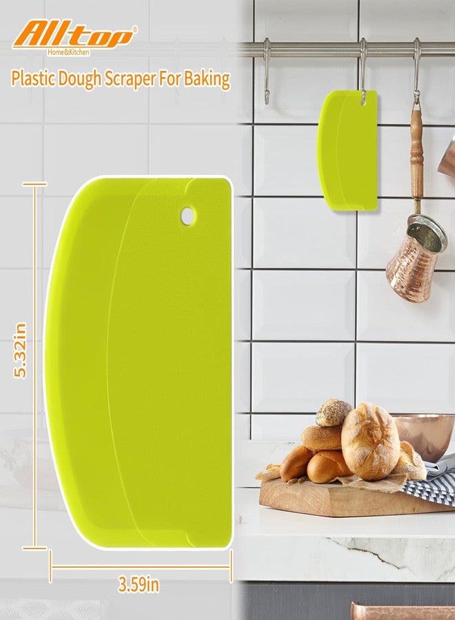 ALL-TOP ALLTOP Hard Bench Scraper – Premium Quality Bread Tools for Homemade Baking,Dough Cutter with Versatile Usage - Vibrant and Ergonomic Plastic Bowl Scrapers for Your Kitchen - Image 2