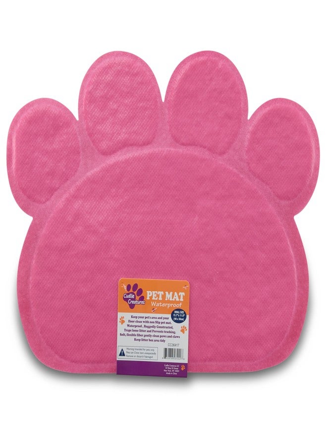Cudlie Premium Cat Litter Mat, Non-Slip and Waterproof Backing, Soft on Dog and Kitty Paws and Easy to Clean, Dog and Cat Mat,(Small, Large, Paw Shape, Rectangle, Bone Shape) 11.8"x15.7" - Image 4