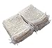SUNGULF 100Pcs 5x7 Inches Sheer Drawstring Organza Bags Stars and Moon Wedding Party Favor Jewelry Candy Gift Pouches White - Image 1