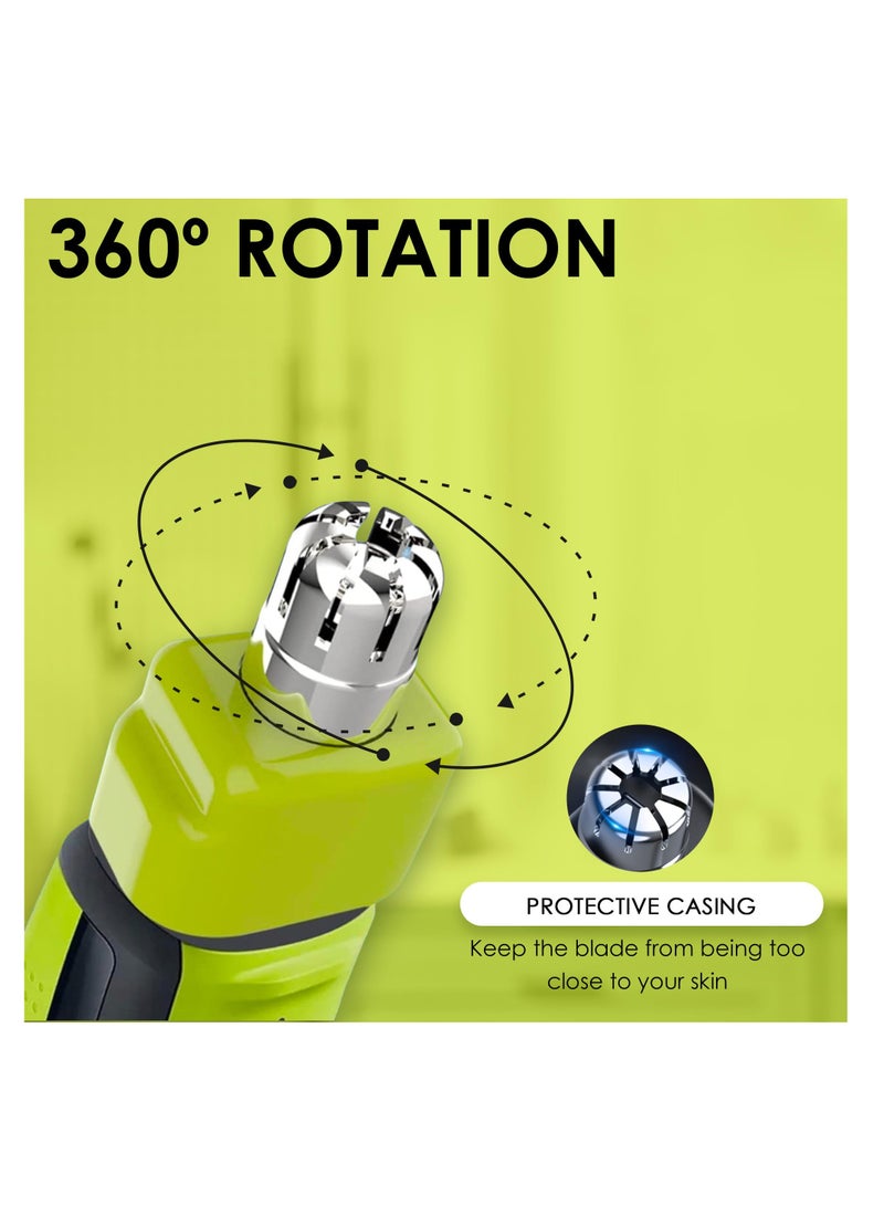 Excefore Nose Hair Trimmer Replacement Heads, 360 Rotating System, Waterproof Dual Edge Blades, Compatible with One Blade, QP2520, QP2630, QP2530, QP2620, QP2734, QP4631, Pro 360, QP6651, Gifts for Men - Image 3