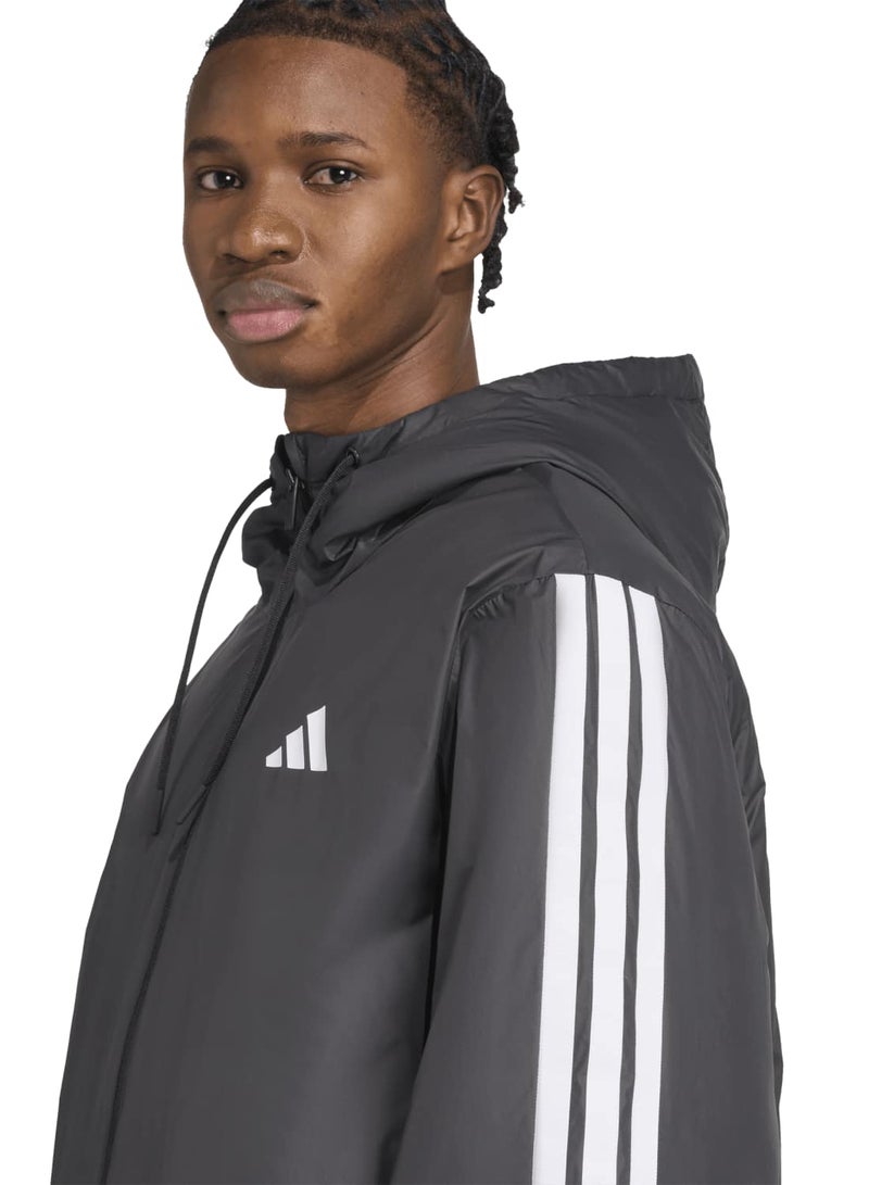 Adidas Essentials Climawarm 3-Stripes Insulated Hooded Jacket - Image 4
