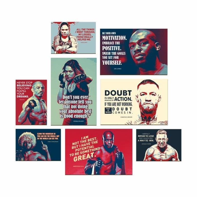 FRAMED POSTERS QUOTES LARGE SIZE UFC