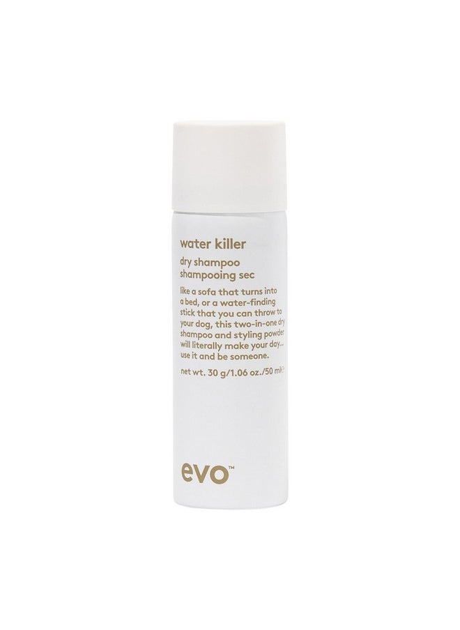 EVO EVO Water Killer Dry Shampoo - Absorbs Oil to Refresh Hair, Reduces Damage from Excessive Washing - Hair Styling Spray - Travel Size, 35g /1.1oz  - Image 1