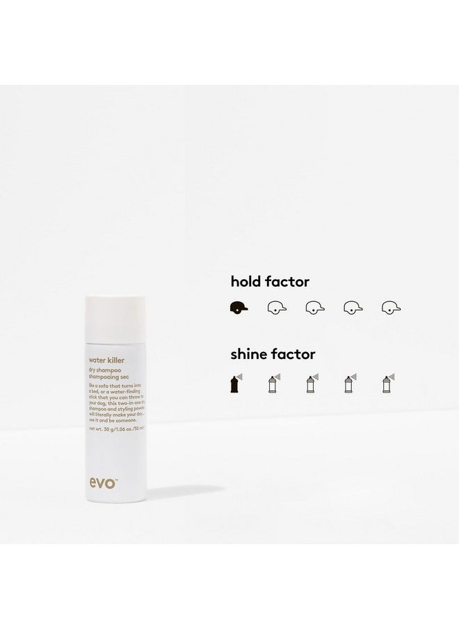 EVO EVO Water Killer Dry Shampoo - Absorbs Oil to Refresh Hair, Reduces Damage from Excessive Washing - Hair Styling Spray - Travel Size, 35g /1.1oz  - Image 3