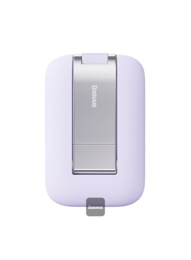 Baseus Seashell Series Folding Phone Stand With Mirror - Nebula Purple - Image 1