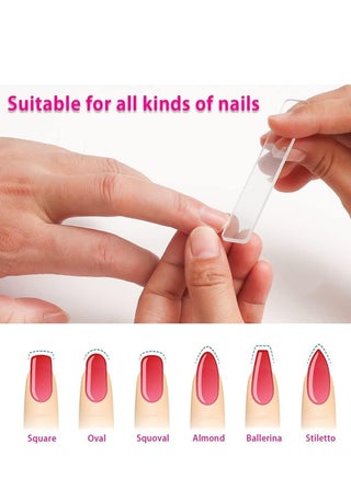 6 Pieces Nano Glass Nail Files Crystal Nail Shiner Buffer Polisher Crystal Glass Nano Nail File with Case for Natural Nails - view 3